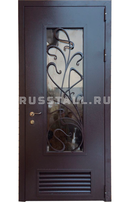 Железная входная дверь с порошковым напылением RS47